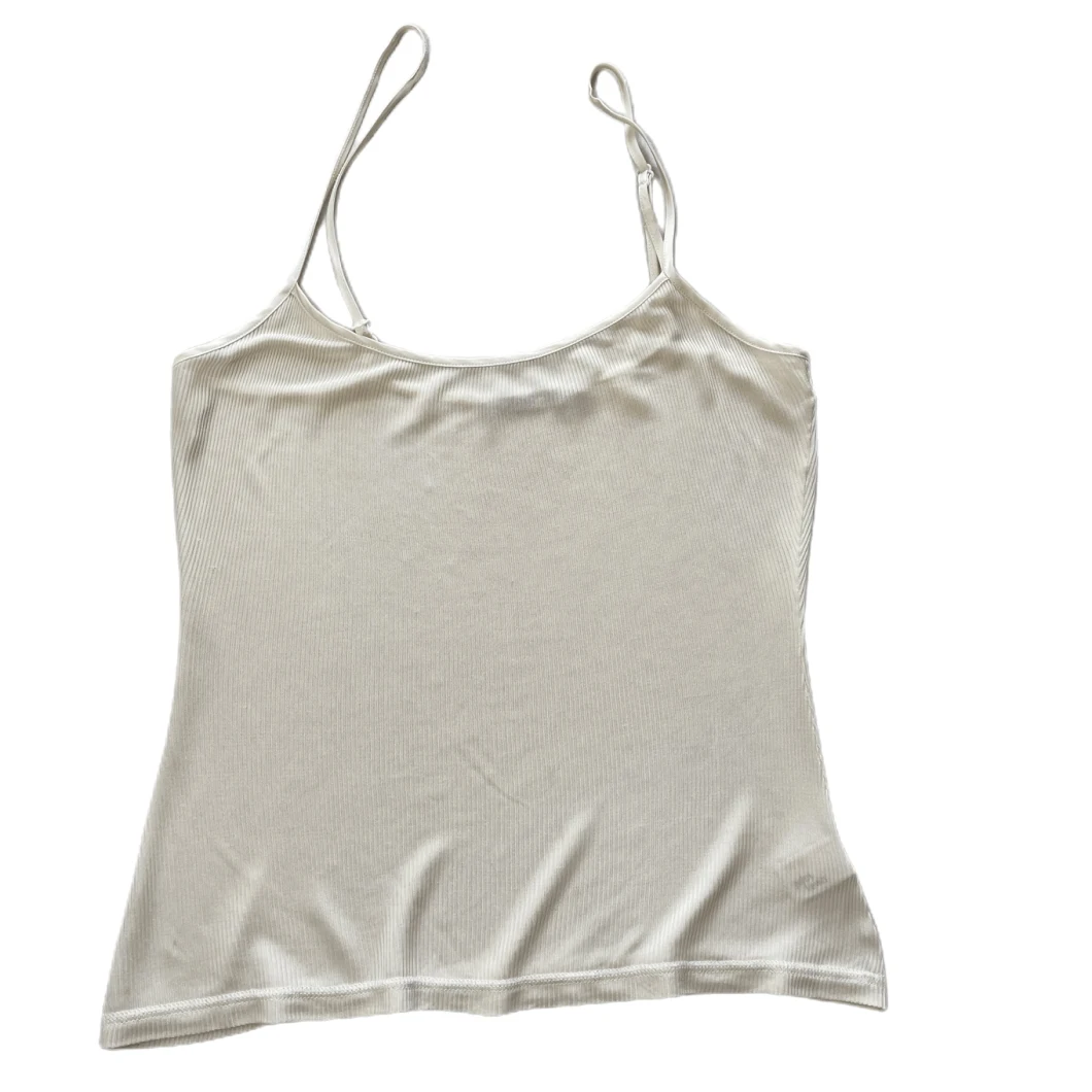 Top Grade Skin-Friendly and Breathable Silk Women Sleeveless100% Silk 2X2 Rib Camisole