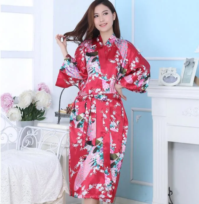 New Style Sexy Beautiful Japanese Silk Kimono Robe