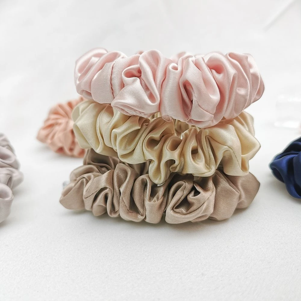 Luxury Cute Scrunchies 100% Mulberry Silk Scrunchies in Good Price