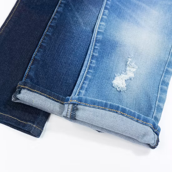 Indigo Sustainable Repreve Sorbtek ポリエステル デニム生地